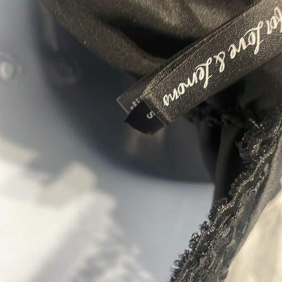 For Love and Lemons Corset Floral Satin Rouched Mini Dress Size Small - Picture 8 of 8